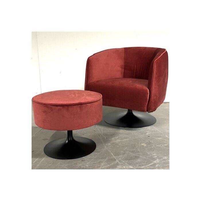 Draaifauteuil Jazz met Hocker